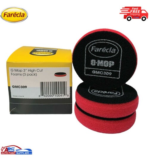 GMC309 G MOP FARECLA 3 INCH HIGH CUT COMPOUNDING PAD PACK OF 3
